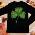 Religious Christian Catholic St Patricks Day Irish Shamrock V3 Women Graphic Long Sleeve T-shirt Funny Gifts