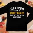 Retired Coast Guard 2023 Us Coastguard Retirement Women Graphic Long Sleeve T-shirt Funny Gifts