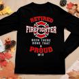 Retired Firefighter Fireman Fire Fighter Men Dad Papa Women Graphic Long Sleeve T-shirt Funny Gifts