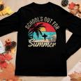 Retro Vintage Schools Out For Summer Women Kids Teacher Women Long Sleeve T-shirt Unique Gifts
