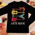 Lets Rock N Roll Guitar Retro Men Women Women Long Sleeve T-shirt Unique Gifts