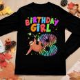 Sloth 8 Year Old Birthday Girls Matching Family Cute Sloth Women Long Sleeve T-shirt Unique Gifts