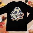 Soccer Mom Soccer Ball Retro Vintage Mom Life Women Long Sleeve T-shirt Unique Gifts