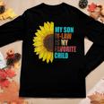 Womens My Son In Law Is My Favorite Child Son In Law Vintage Women Long Sleeve T-shirt Unique Gifts