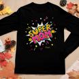Super Mom Comic Book Superhero Mothers Day Women Graphic Long Sleeve T-shirt Personalized Gifts