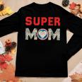 Super Mom Superheroine Mama Mother Heroine Star Sign Women Graphic Long Sleeve T-shirt Personalized Gifts
