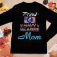 Us Navy Seabee Veteran Proud Navy Seabee Mom Women Long Sleeve T-shirt Unique Gifts
