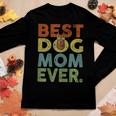 Vintage Best Dog Mom Ever Doberman Dog Lover Women Long Sleeve T-shirt Unique Gifts
