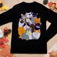 Vintage Y2k-Enjoi Cat Gang Cute Mother Of Cats Catmom Catdad Women Long Sleeve T-shirt Unique Gifts