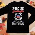 Womens Proud Us Coast Guard Granddaughter Women Graphic Long Sleeve T-shirt Funny Gifts