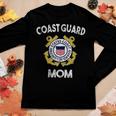 Womens Proud Us Coast Guard Mom Military Pride Women Graphic Long Sleeve T-shirt Funny Gifts
