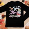 You Roc My World Funny Icu Crna Nurse Happy Valentines Day Women Graphic Long Sleeve T-shirt Funny Gifts