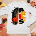 Womens Aries Girl Afro Locs Girl Zodiac Signs Birthday Women Long Sleeve T-shirt Unique Gifts