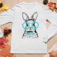 Cute Bunny With Glasses Hipster Stylish Rabbit Women Women Long Sleeve T-shirt Unique Gifts