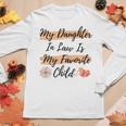 Womens My Daughter In Law Is My Favorite Child Butterfly Family Women Long Sleeve T-shirt Unique Gifts