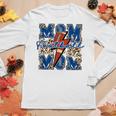 Football Mom Leopard Cheetah Print Mama Lightning Bolt Women Long Sleeve T-shirt Unique Gifts