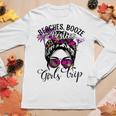 Womens Girls Trip 2023 Best Friend Beaches Booze And Besties Women Long Sleeve T-shirt Unique Gifts