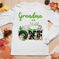 Grandma Of The Wild One Zoos Happy Birthday Jungle Animal Women Long Sleeve T-shirt Unique Gifts