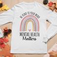 Be Kind Mental Health Matters Polka Dot Rainbow Awareness Women Long Sleeve T-shirt Unique Gifts