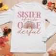 Sister Of Little Miss Onederful 1St Bday Boho Rainbow Women Long Sleeve T-shirt Unique Gifts