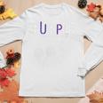 Womens Purple Up Soldier Military Child Usa Flag Dandelion Women Graphic Long Sleeve T-shirt Funny Gifts
