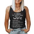 5 Things You Should Know About My Wife Has Tattoos On Back Women Tank Top Basic Casual Daily Weekend Graphic