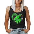 Autism Awareness Clover Shamrock Autism Mom St Patricks Day Women Tank Top Basic Casual Daily Weekend Graphic