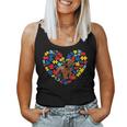 Autism Awareness Poodle Heart Dog Dad Dog Mom Gift Women Tank Top Basic Casual Daily Weekend Graphic