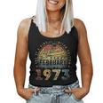 Awesome Since February 1973 50 Years Old 50Th Birthday Gifts Women Tank Top Basic Casual Daily Weekend Graphic