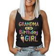 Birthday Grandma Of The Bday Girls Ice Cream Party Family Women Tank Top
