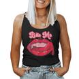 Bite Me Lips Valentine Gifts Valentines Day For Women Women Tank Top Basic Casual Daily Weekend Graphic