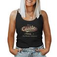 Castle Name Castle Family Name Crest Women Tank Top Basic Casual Daily Weekend Graphic