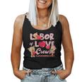 Cute Bear Funny Labor And Delivery Nurse Valentines Day Women Tank Top Basic Casual Daily Weekend Graphic