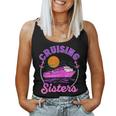 Cute Cruising Sisters Women Girls Cruise Lovers Sailing Trip Women Tank Top