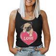 Cute Pug Gift Puppy Dog Lover Ladies Pugs Mom Girls Kids Women Tank Top Basic Casual Daily Weekend Graphic