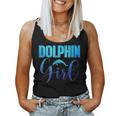 Dolphin Girl Beach Animal Lover Women Momn Tween Gift V2 Women Tank Top Basic Casual Daily Weekend Graphic