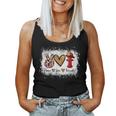 Firefighter Wife Life Peace Love Fire Wife Heart Women Tank Top Basic Casual Daily Weekend Graphic