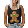 Gingerbread Man Christmas Cookie Baking Holiday Tee Women Tank Top