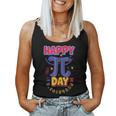 Happy Pi Day 314 Vintage Stem Science Or Math Teacher Women Tank Top Basic Casual Daily Weekend Graphic