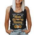 I Have Two Titles Mom And Nanny Thanksgiving Gifts Women Tank Top Basic Casual Daily Weekend Graphic