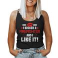 I Kissed A Firefighter And I Like It Wife Girlfriend Gift Women Tank Top Basic Casual Daily Weekend Graphic