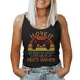 I Love It When My Mom Lets Me Play Video Games Vintage Gamer Women Tank Top Basic Casual Daily Weekend Graphic
