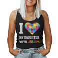 I Love My Daughter With Autism Proud Mom Dad Parent Women Tank Top Basic Casual Daily Weekend Graphic
