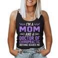 Im A Mom & Doctor Of Chiropractic Nothing Scares Me Women Tank Top Basic Casual Daily Weekend Graphic