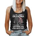 Im A Mom Grandma And A Veteran Gift For Dad Fathers Day Women Tank Top Basic Casual Daily Weekend Graphic