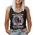 Im A Mom Grandma And A Veteran Nothing Scares Me Military Women Tank Top Basic Casual Daily Weekend Graphic