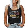 Im A Proud Army Nana American Flag Military Gift Veteran Women Tank Top Basic Casual Daily Weekend Graphic
