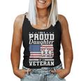Im A Proud Daughter Of A Veteran American Flag Veterans Day Women Tank Top Basic Casual Daily Weekend Graphic