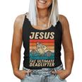 Jesus The Ultimate Deadlifter Vintage Gym Christian Women Tank Top