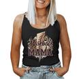 Leopard Baseball Mama Lightning Bolt Sport Mom Mothers Day Women Tank Top Basic Casual Daily Weekend Graphic